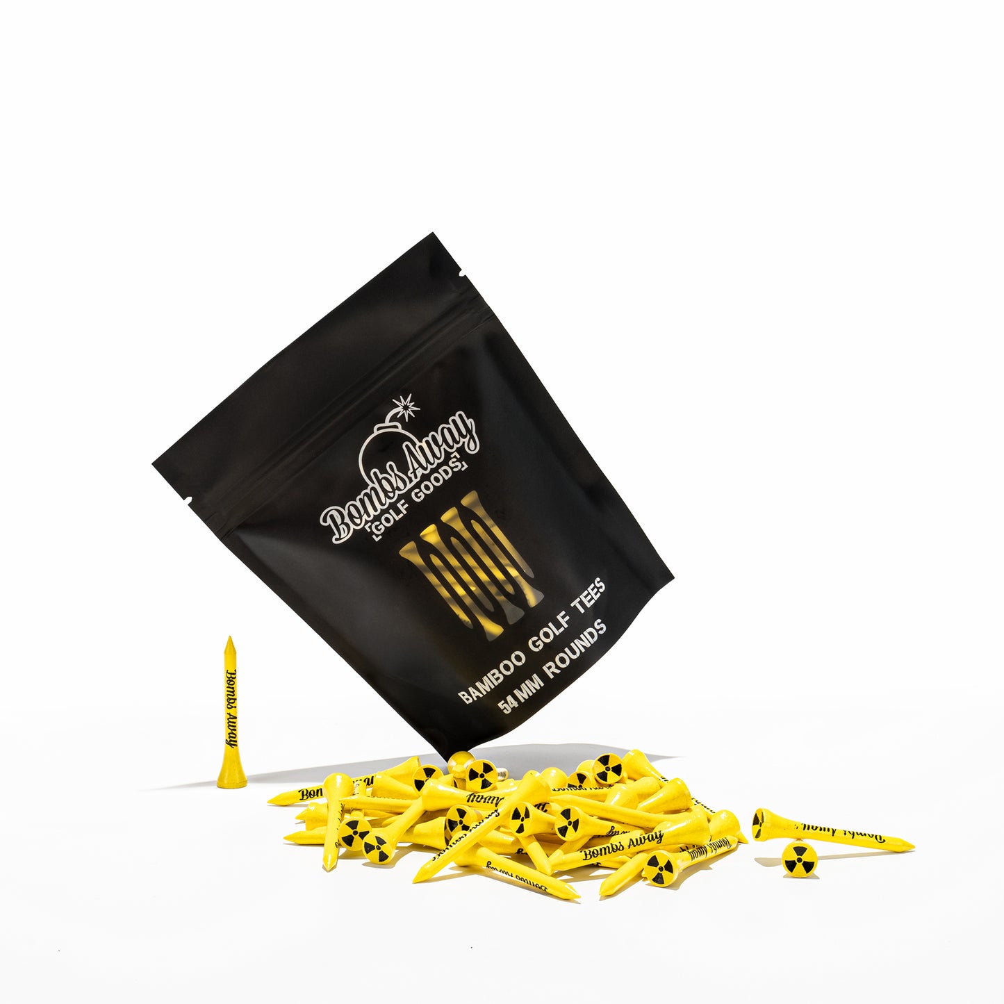 Nuclear Bamboo Golf Tees 54mm, 70mm, 83mm