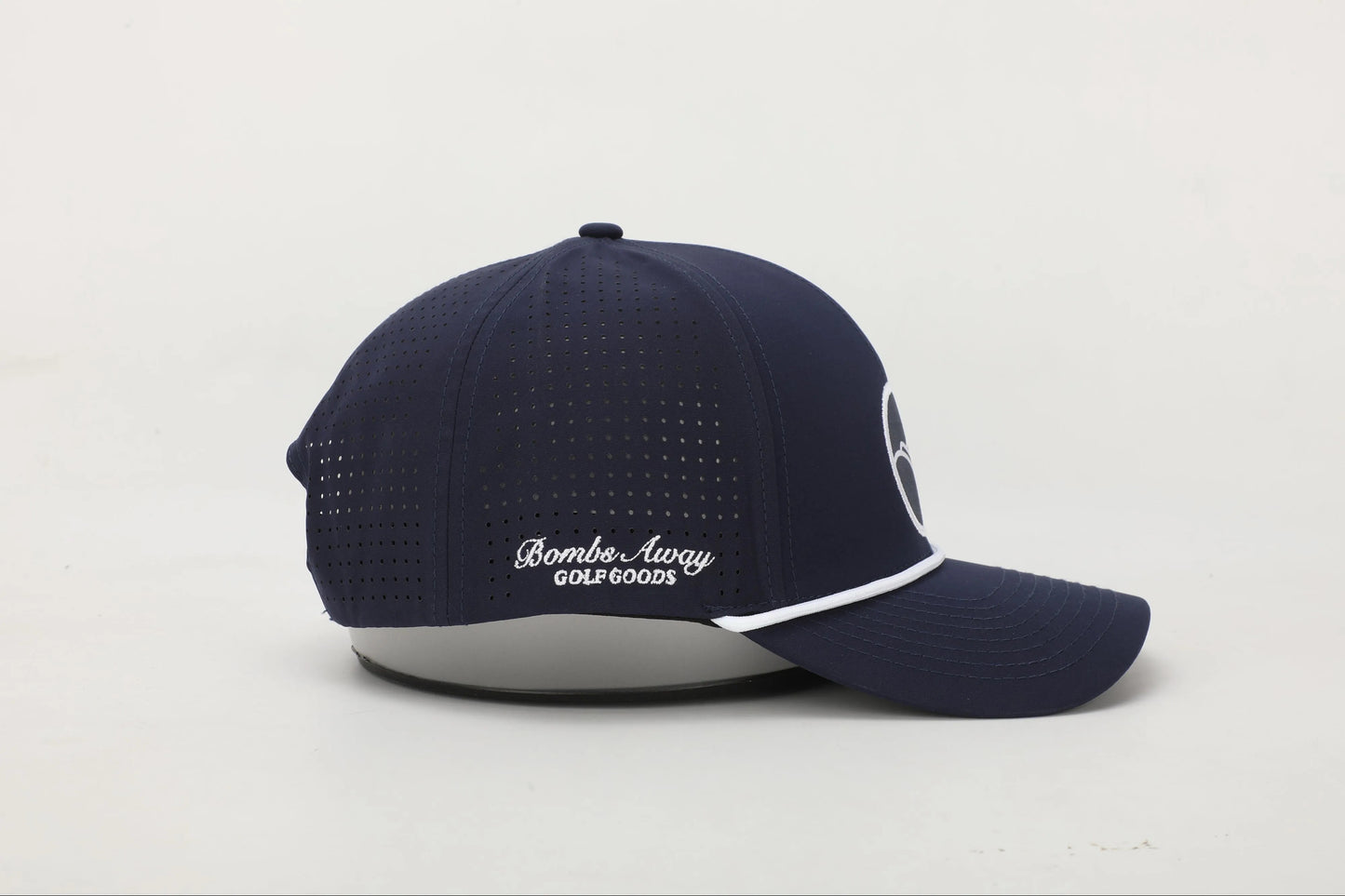 Bombs Away Perforated Golf Cap - Navy