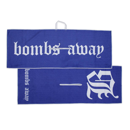 Royal Tour Golf Towel - Blue/White