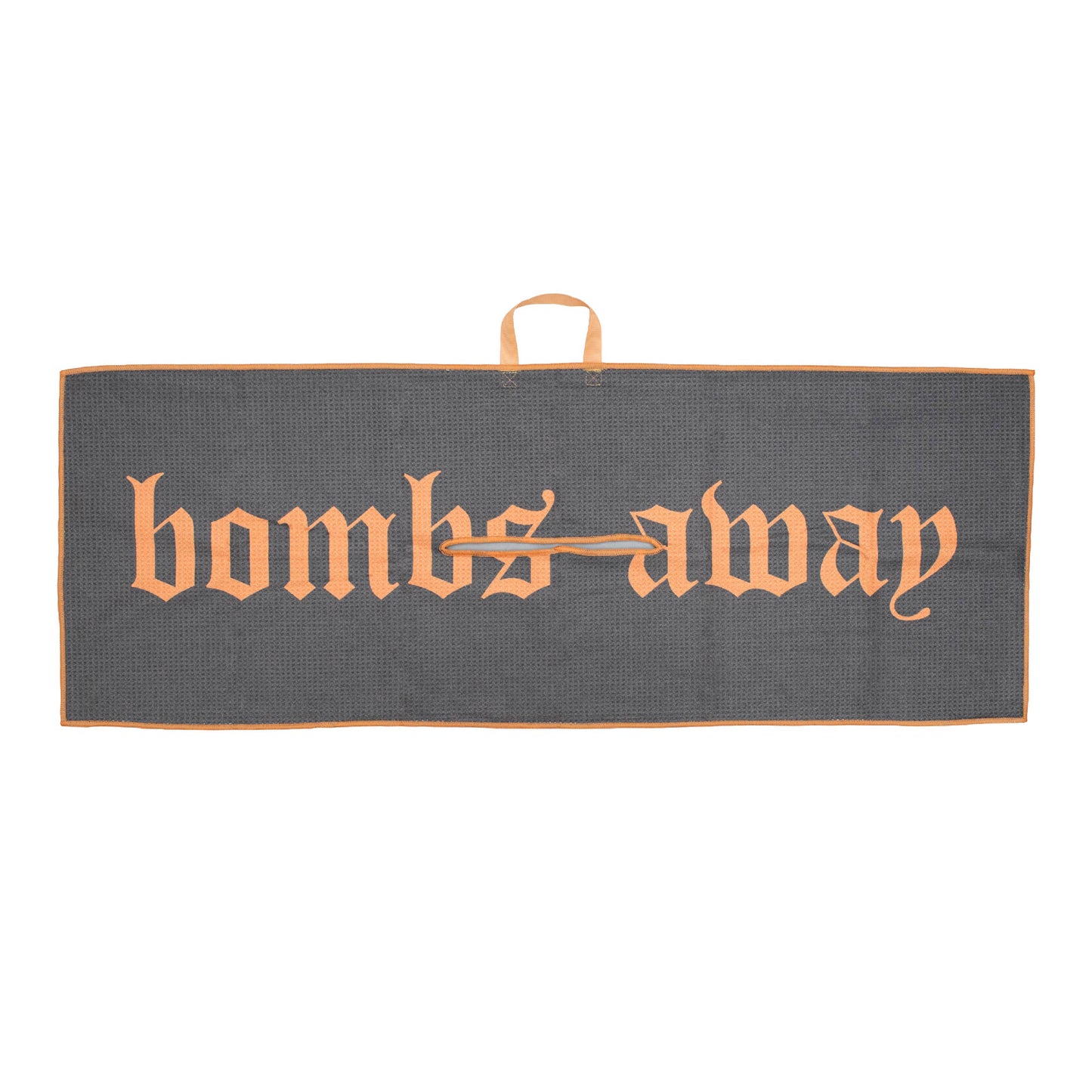 Royal tour towel - Grey/Tangerine