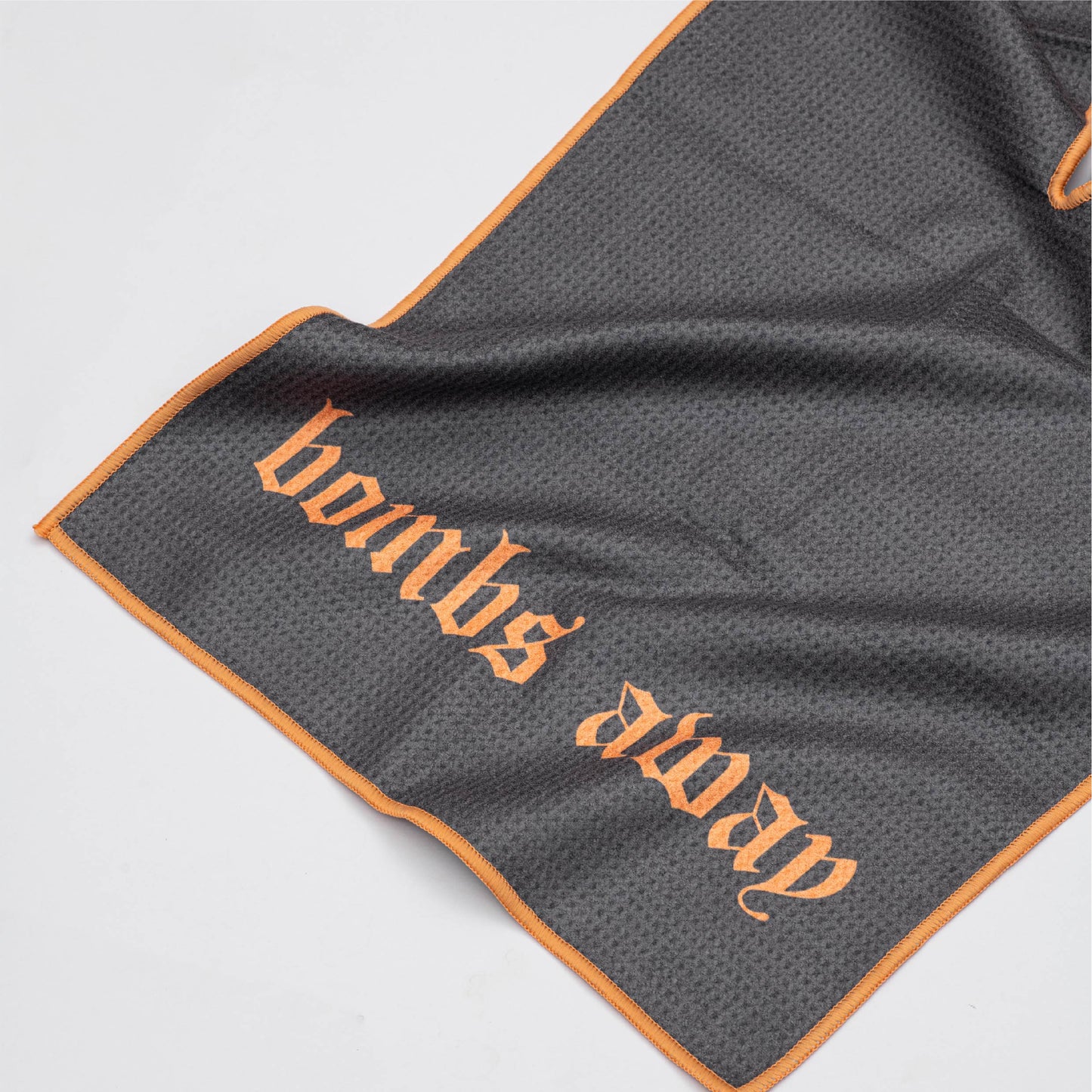 Royal tour towel - Grey/Tangerine