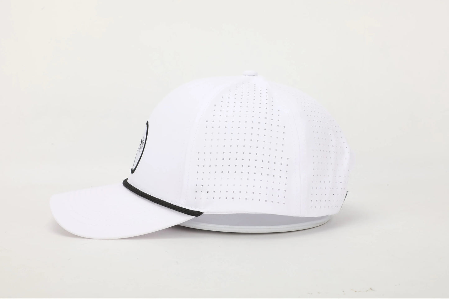 Bombs Away Perforated Golf Cap - White