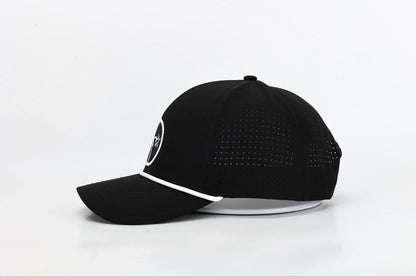 Bombs Away Perforated Golf Cap - Black