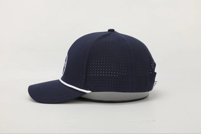 Bombs Away Perforated Golf Cap - Navy
