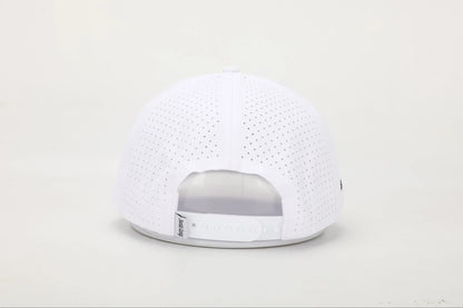 Bombs Away Perforated Golf Cap - White