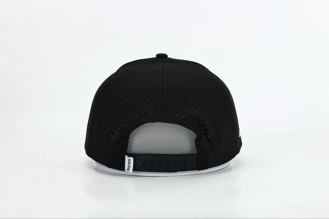 Bombs Away Perforated Golf Cap - Black