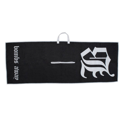 Royal tour towel - Black/White
