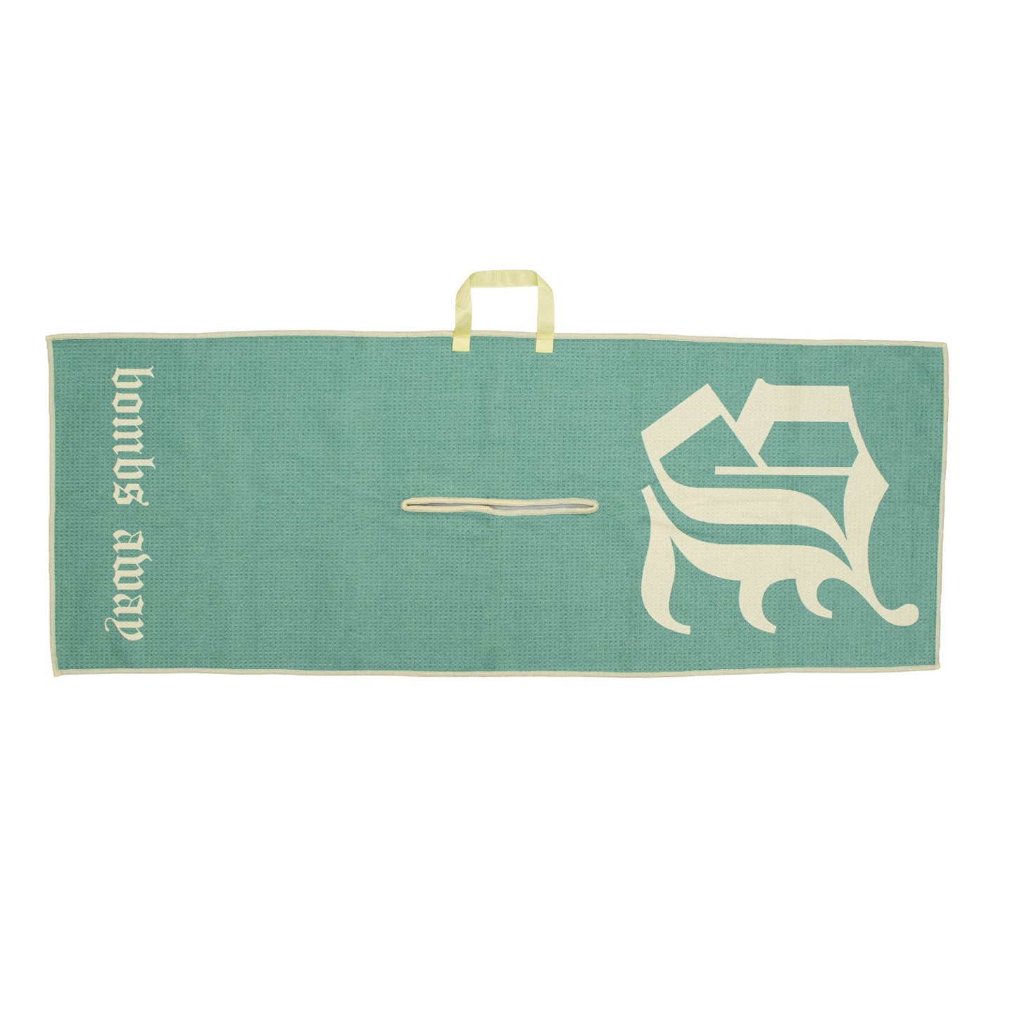 Royal tour towel - Pale green/yellow