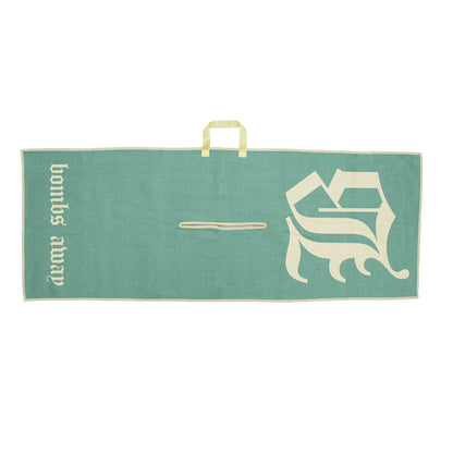 Royal tour towel - Pale green/yellow