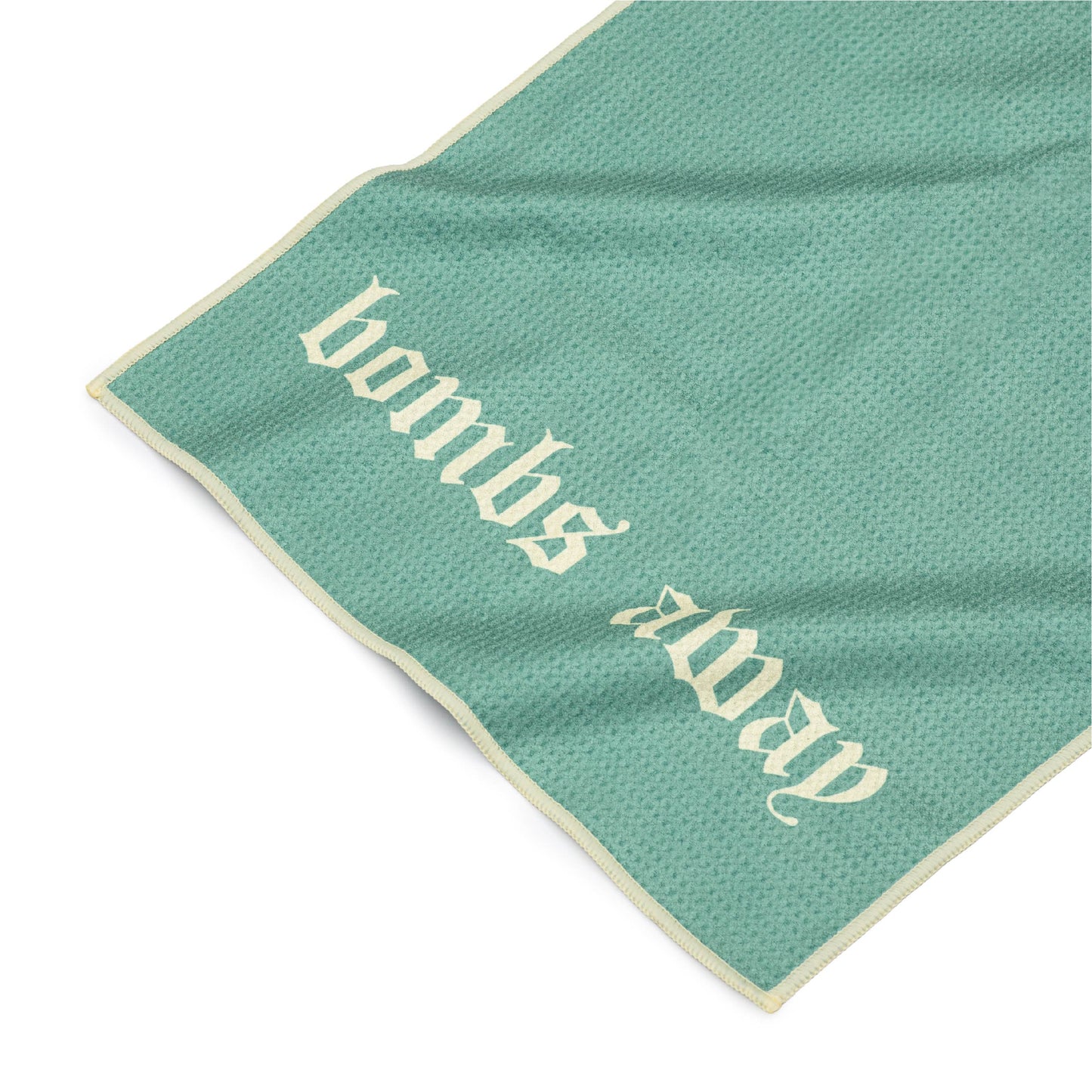 Royal tour towel - Pale green/yellow