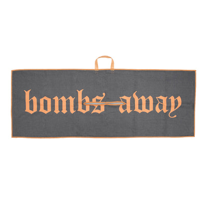 Royal tour towel - Grey/Tangerine
