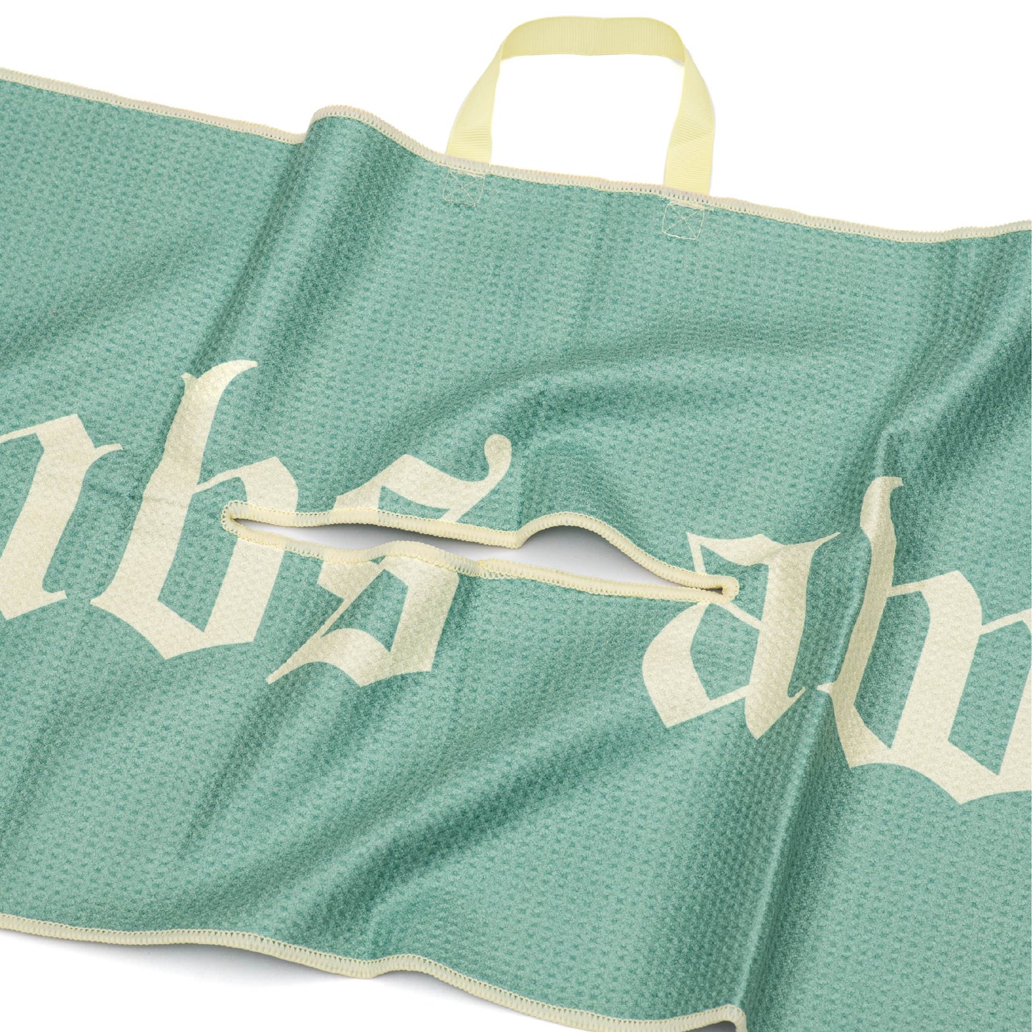 Royal tour towel - Pale green/yellow