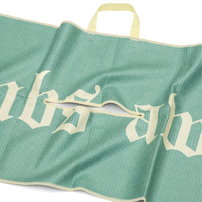Royal tour towel - Pale green/yellow