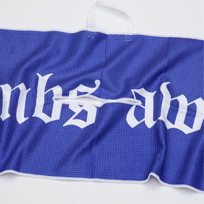 Royal tour towel - Blue/White