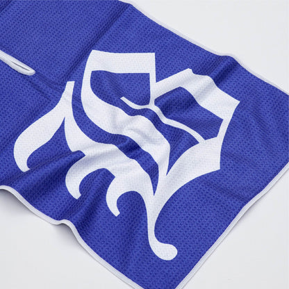 Royal tour towel - Blue/White