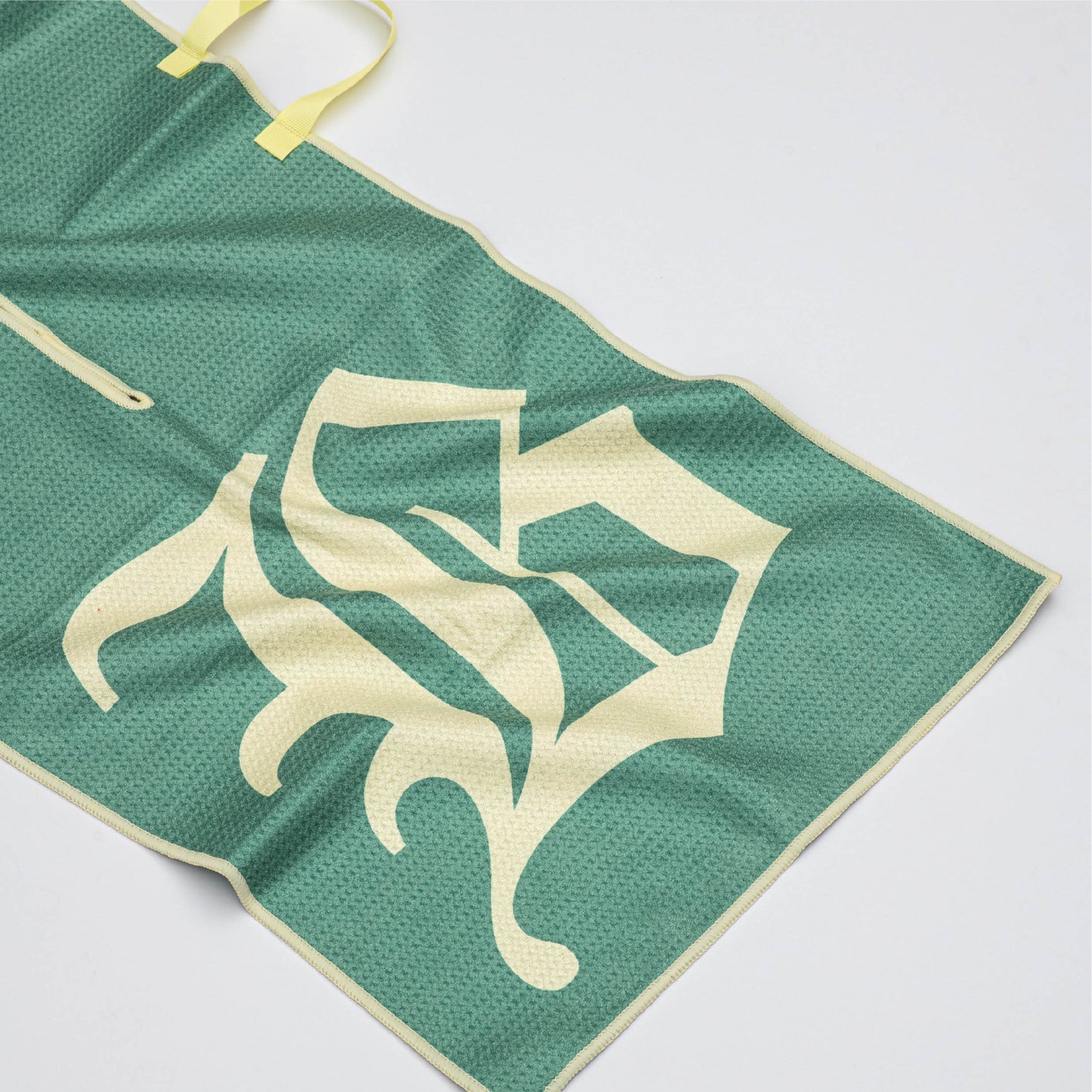 Royal tour towel - Pale green/yellow