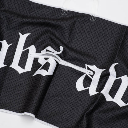Royal tour towel - Black/White