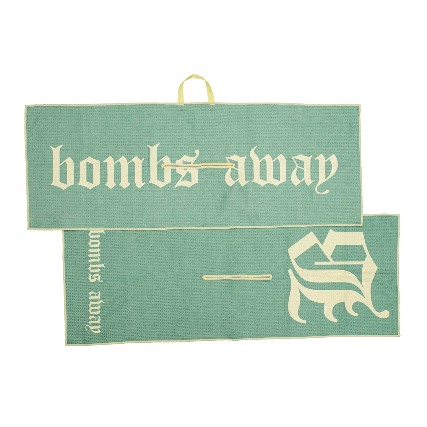 Royal tour towel - Pale green/yellow
