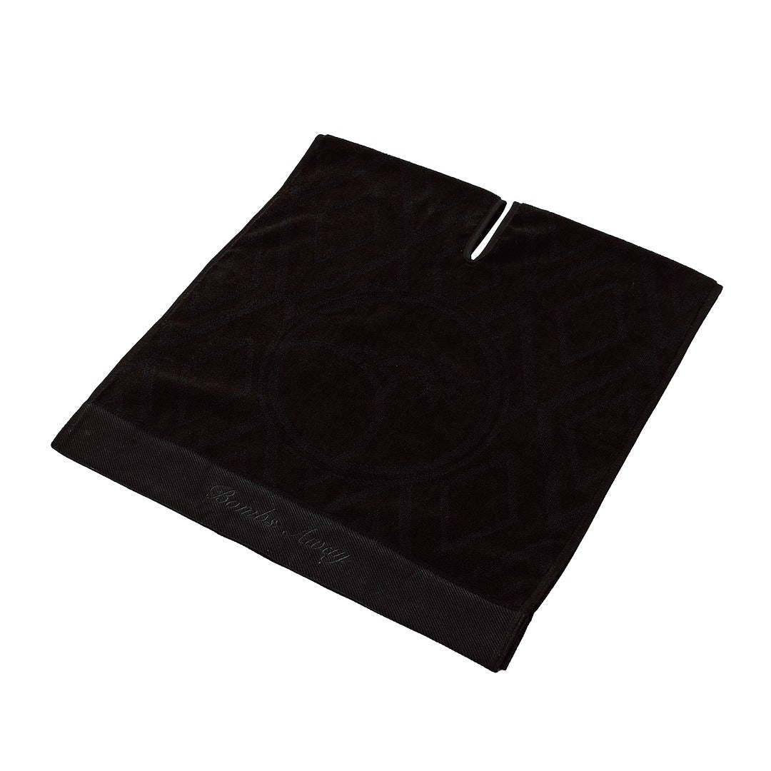 Large Black Golf Towel