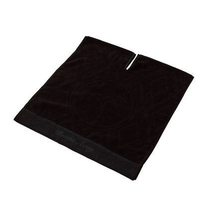 Large Black Golf Towel