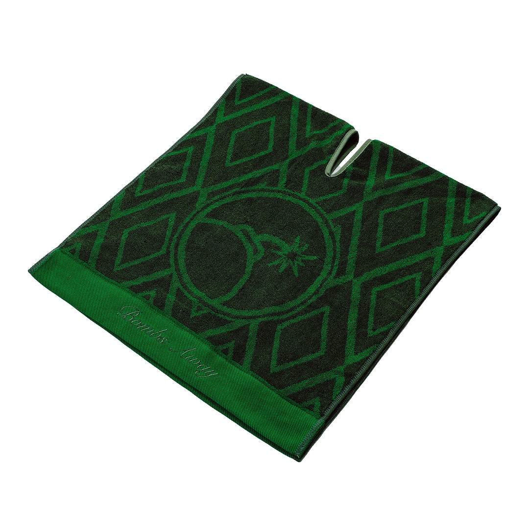 Large Green Golf Towel