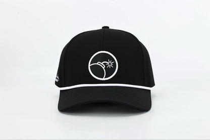 Bombs Away Perforated Golf Cap - Black