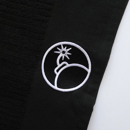 Black/White Bombs Away caddy golf towel