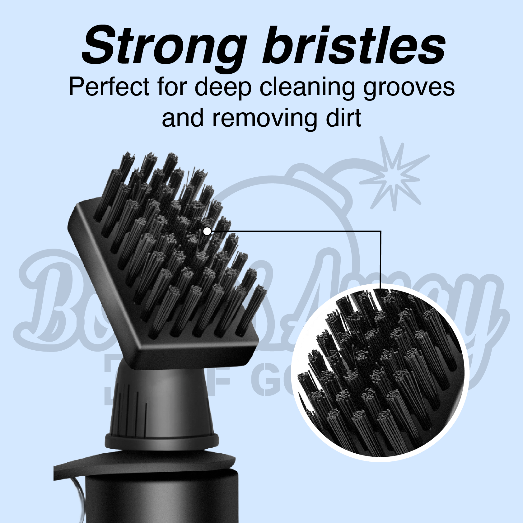 Golf club cleaning brush