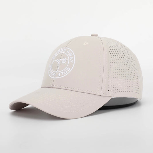 Perforated golf cap