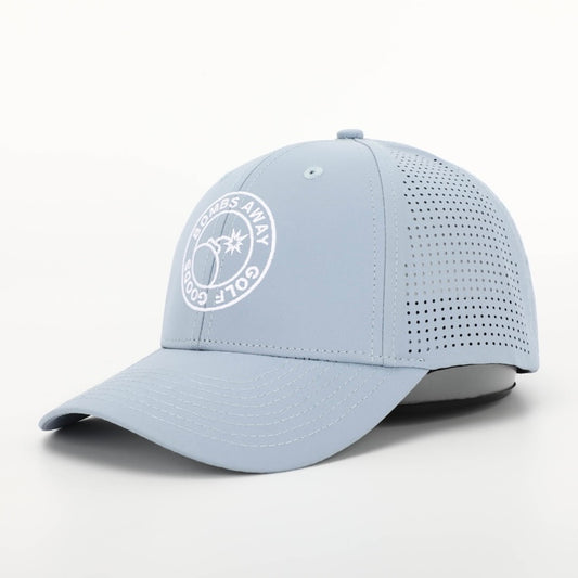 Perforated golf cap