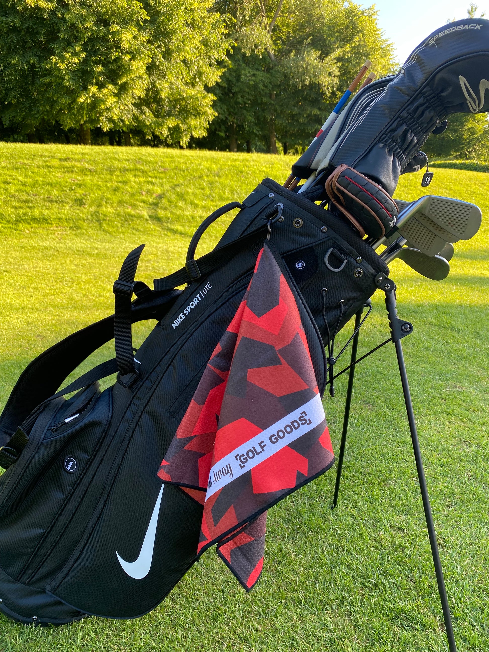 Red golf towel