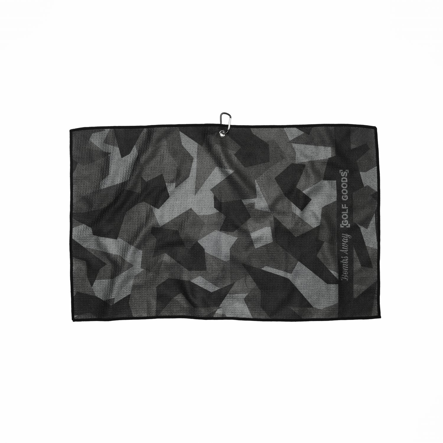 Black golf towel